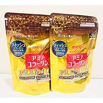 Amazon | 明治アミノコラーゲンプレミアム詰替 粉末 196G【2個